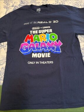 Super Mario Galaxy Staff Shirt Exclusive Size Medium